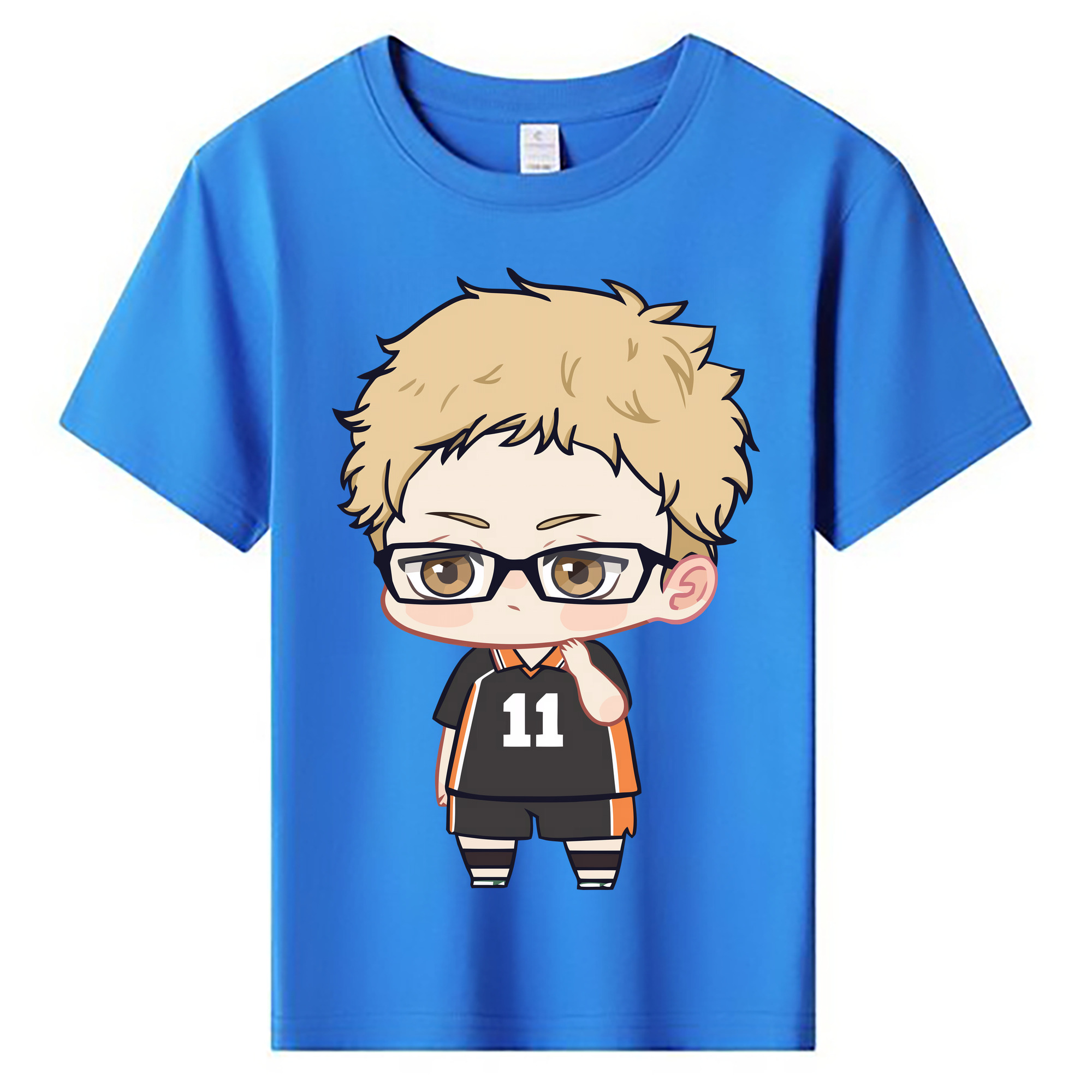 （画像用） ハイキュー!! Haikyu!! 綿100％キッズTシャツ（フロントプリント）